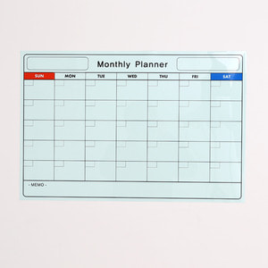 Monthly Planner 화이트보드시트지 70cm x 50cm