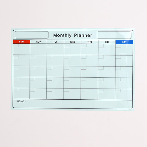 Monthly Planner 화이트보드시트지 70cm x 50cm